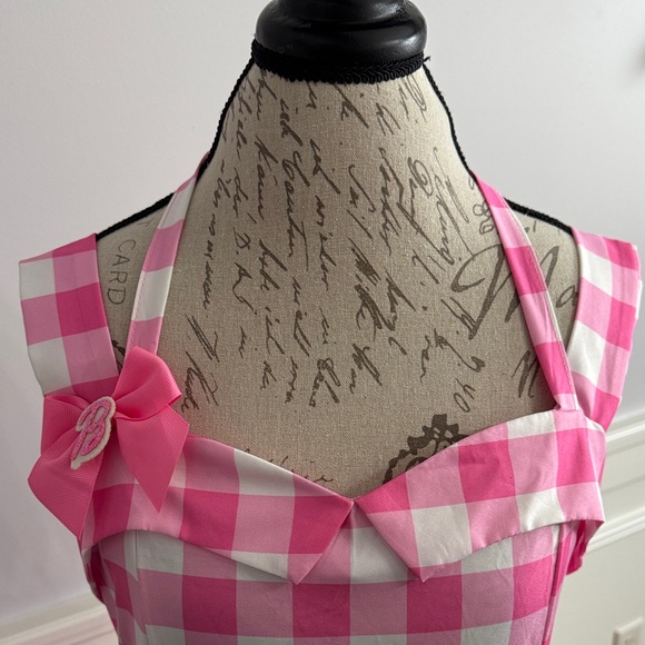 XXL Barbie dress Pink and White Checkered Dress so cute!!! - Picture 3 of 10